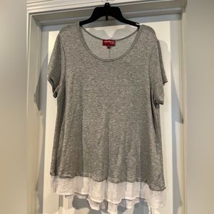 Light weight T-shirt with under layer